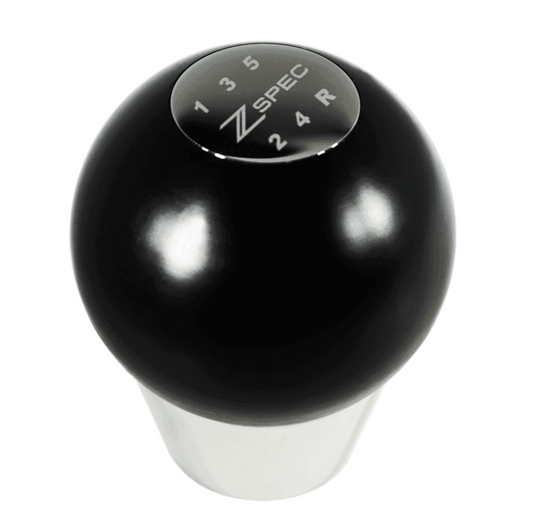 ZSPEC Shift Knob, M12-1.25, Delrin & Stainless, 5-Speed Shift Pattern Coin - Howling Moto