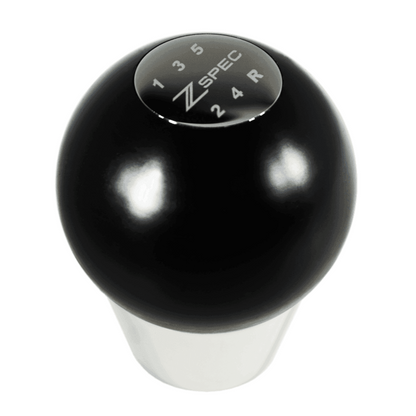 ZSPEC Shift Knob, M8-1.25, Delrin & Stainless, 5-Speed Shift Pattern Coin - Howling Moto