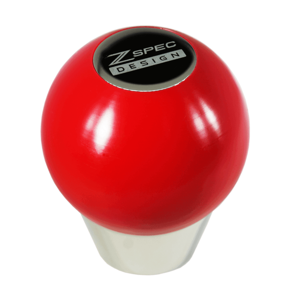 ZSPEC Shift Knob, M8-1.25, Delrin & Stainless, 5-Speed Shift Pattern Coin - Howling Moto