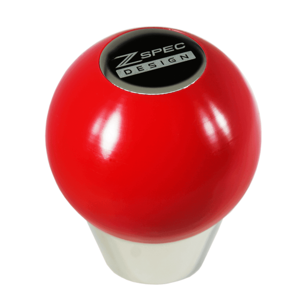 ZSPEC Shift Knob, M8-1.25, Delrin & Stainless, 4-Speed Shift Pattern Coin - Howling Moto