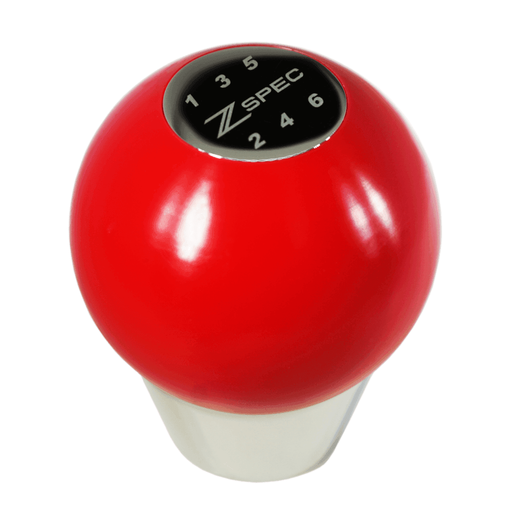 ZSPEC Shift Knob, M8-1.25, Delrin & Stainless, 6-Speed Shift Pattern Coin - Howling Moto