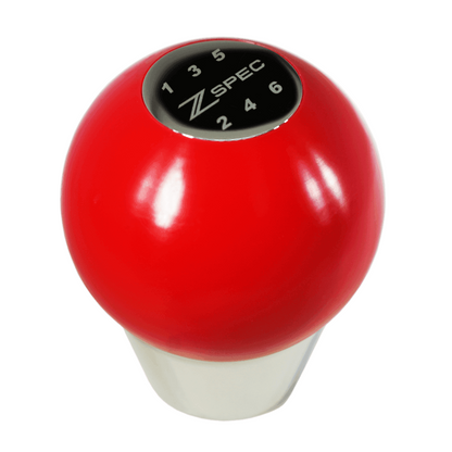 ZSPEC Shift Knob, M8-1.25, Delrin & Stainless, 6-Speed Shift Pattern Coin - Howling Moto