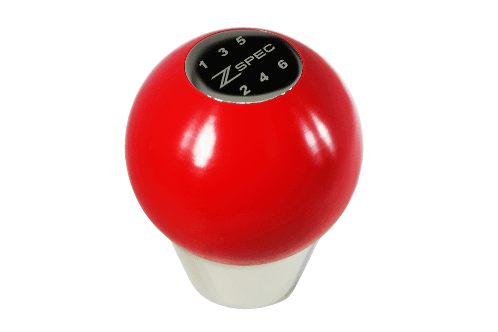 ZSPEC Shift Knob, M12-1.25, Delrin & Stainless, 6-Speed Shift Pattern Coin - Howling Moto
