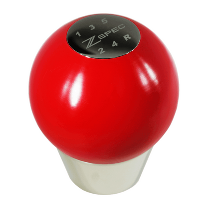 ZSPEC Shift Knob, M10-1.5, Delrin & Stainless, 5-Speed Shift Pattern Coin - Howling Moto
