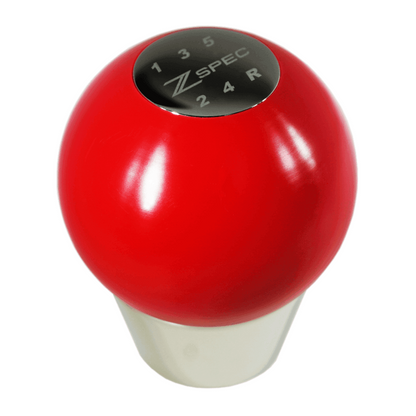 ZSPEC Shift Knob, M8-1.25, Delrin & Stainless, 5-Speed Shift Pattern Coin - Howling Moto