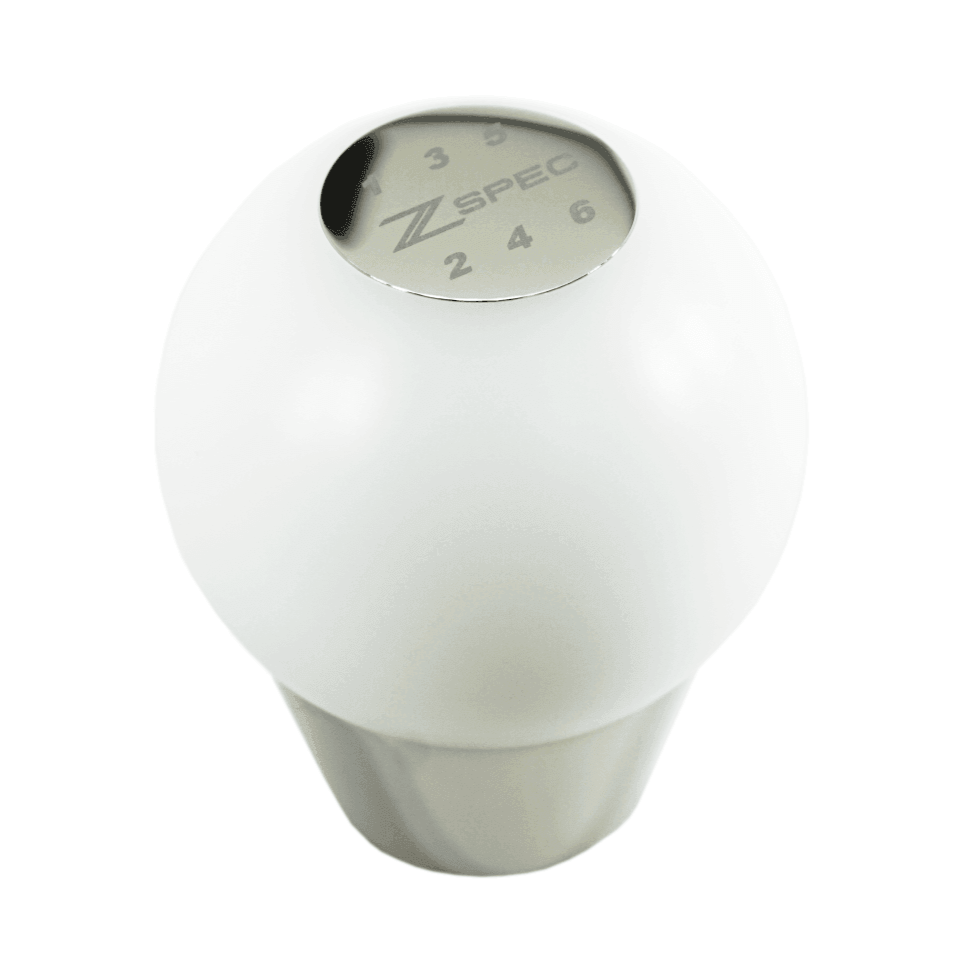 ZSPEC Shift Knob, M8-1.25, Delrin & Stainless, 6-Speed Shift Pattern Coin - Howling Moto