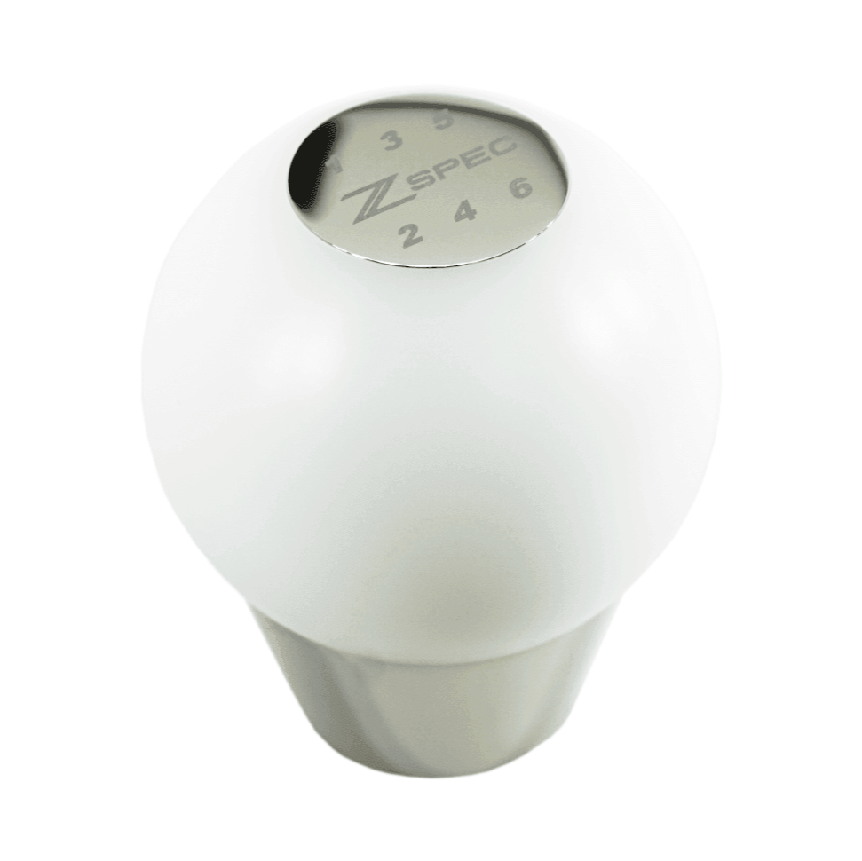 ZSPEC Shift Knob, M12-1.25, Delrin & Stainless, 6-Speed Shift Pattern Coin - Howling Moto