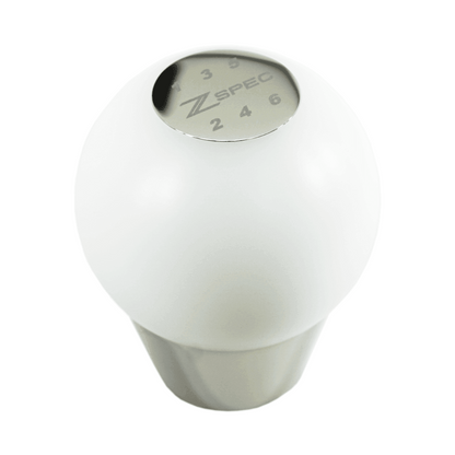 ZSPEC Shift Knob, M12-1.25, Delrin & Stainless, 6-Speed Shift Pattern Coin - Howling Moto
