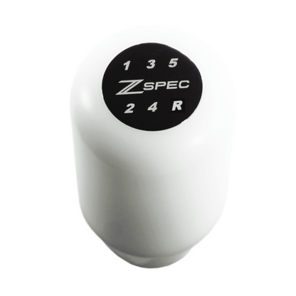 ZSPEC Shift Knob, M8-1.25, Delrin & Stainless, 5-Speed Shift Pattern Coin - Howling Moto