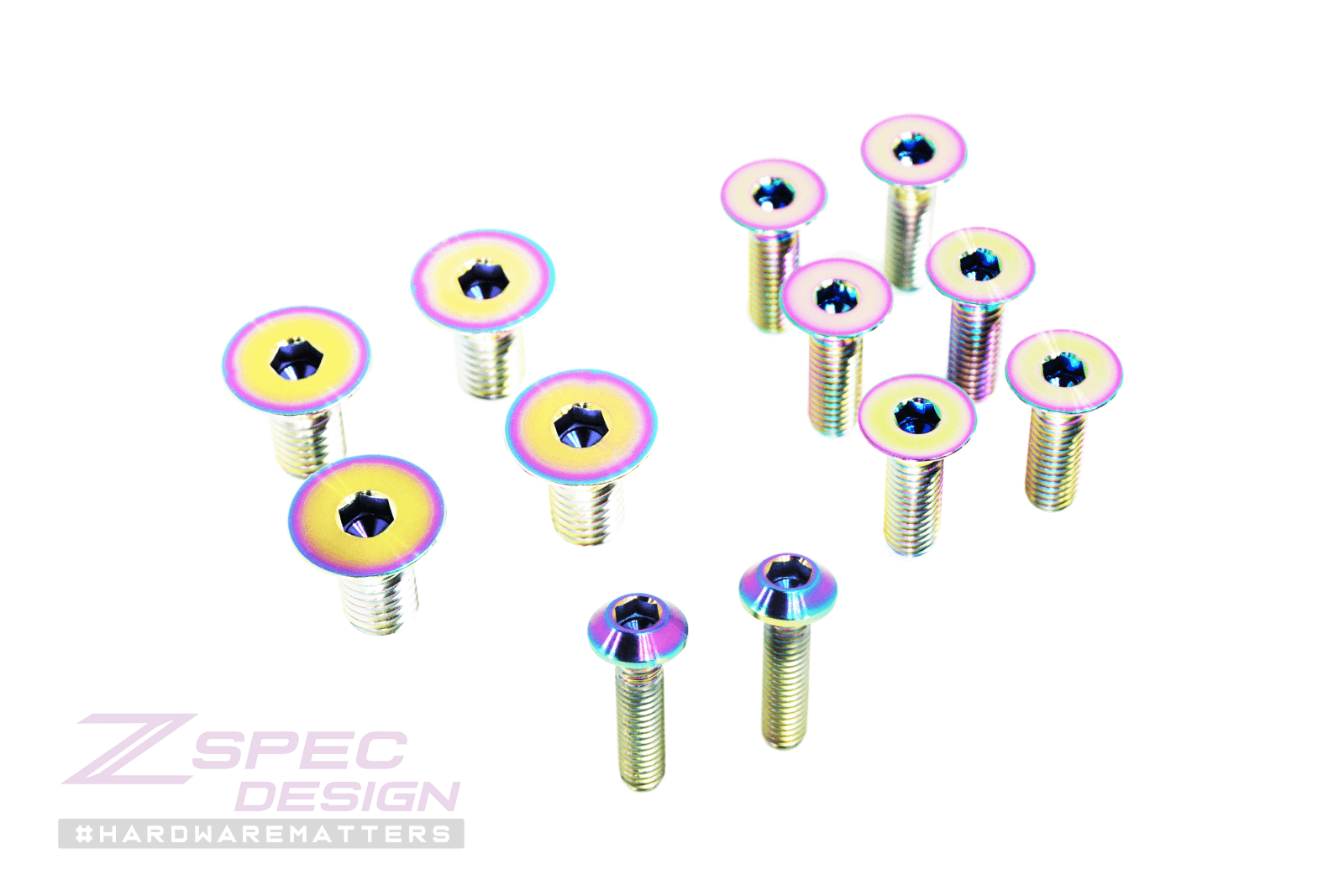 ZSPEC Dress Up Bolts® Fastener Kit, Door Jams Area for Nissan Z32 300zx, Titanium - Howling Moto