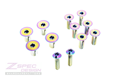 ZSPEC Dress Up Bolts® Fastener Kit, Door Jams Area for Nissan Z32 300zx, Titanium - Howling Moto