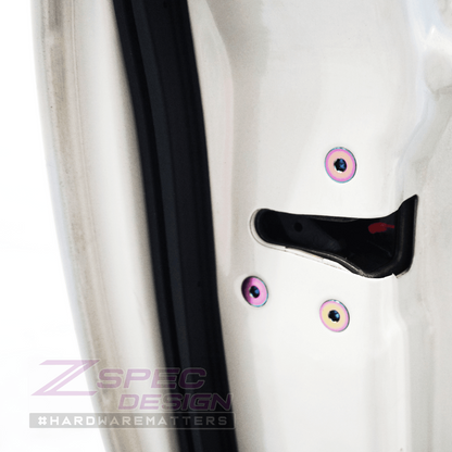 ZSPEC Dress Up Bolts® Fastener Kit, Door Jams Area for Nissan Z32 300zx, Titanium - Howling Moto