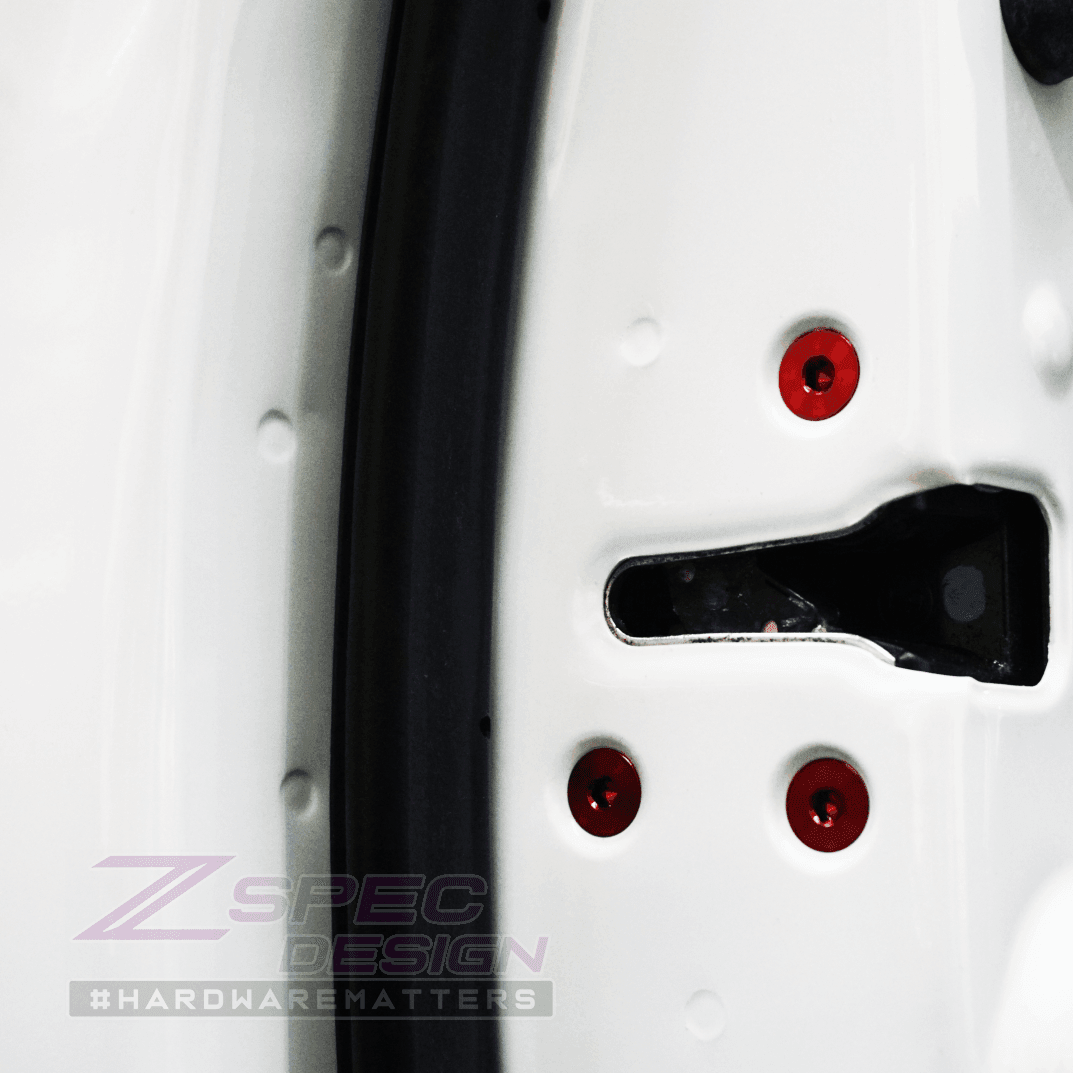 ZSPEC Dress Up Bolts® Fastener Kit, Door Jams Area for Nissan Z33 350z, Titanium - Howling Moto