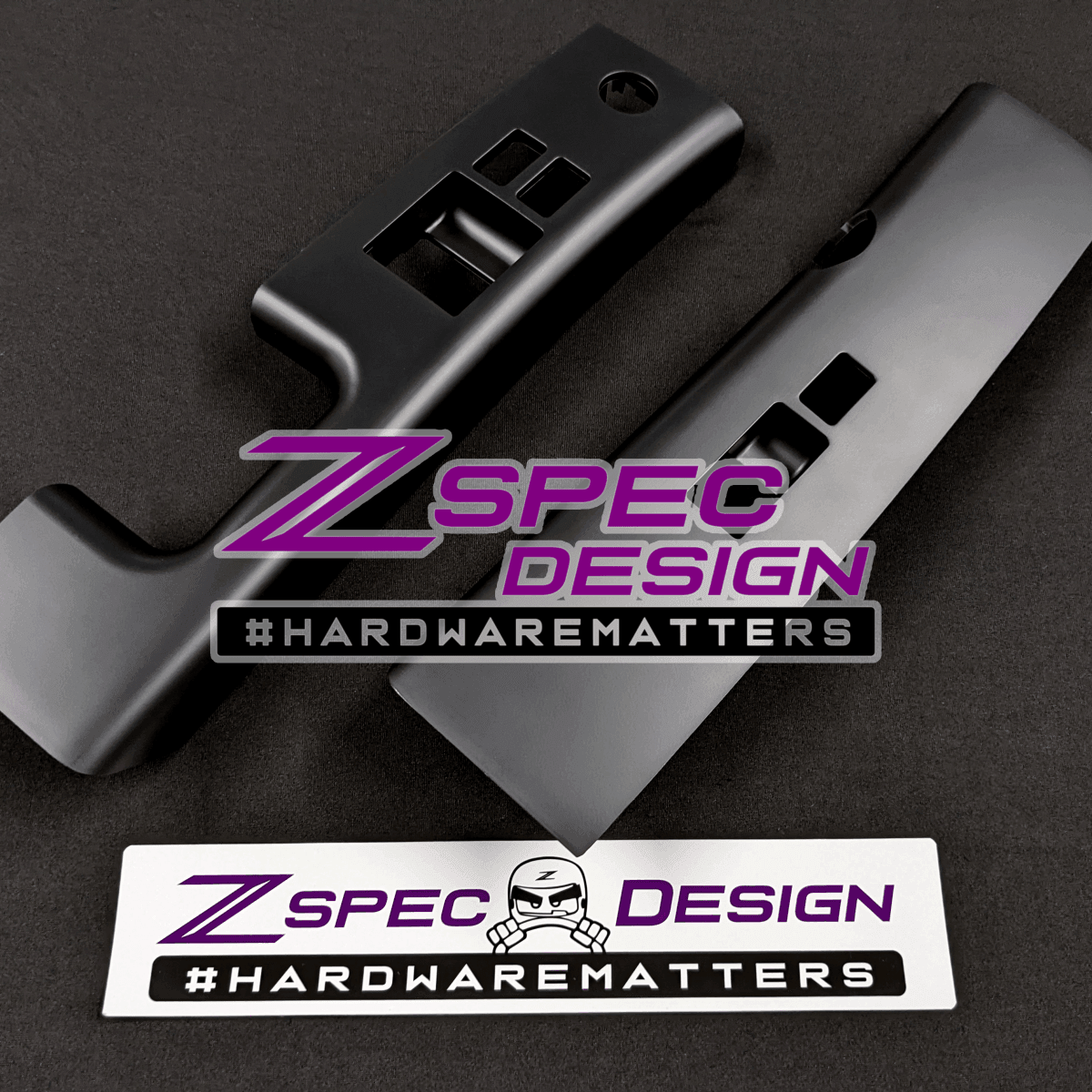 ZSPEC 350z Z33 Interior Door Window Switch Finisher Set for LHD '06-09, Black - Howling Moto