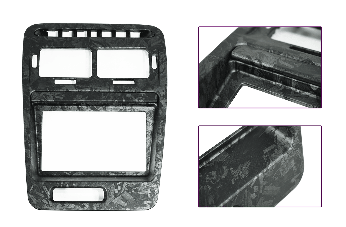 ZSPEC LHD Hydro-Dipped Double-Din Radio Bezel w/Brackets, Nissan Z32 300zx - Howling Moto