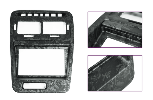 ZSPEC LHD Hydro-Dipped Double-Din Radio Bezel w/Brackets, Nissan Z32 300zx - Howling Moto