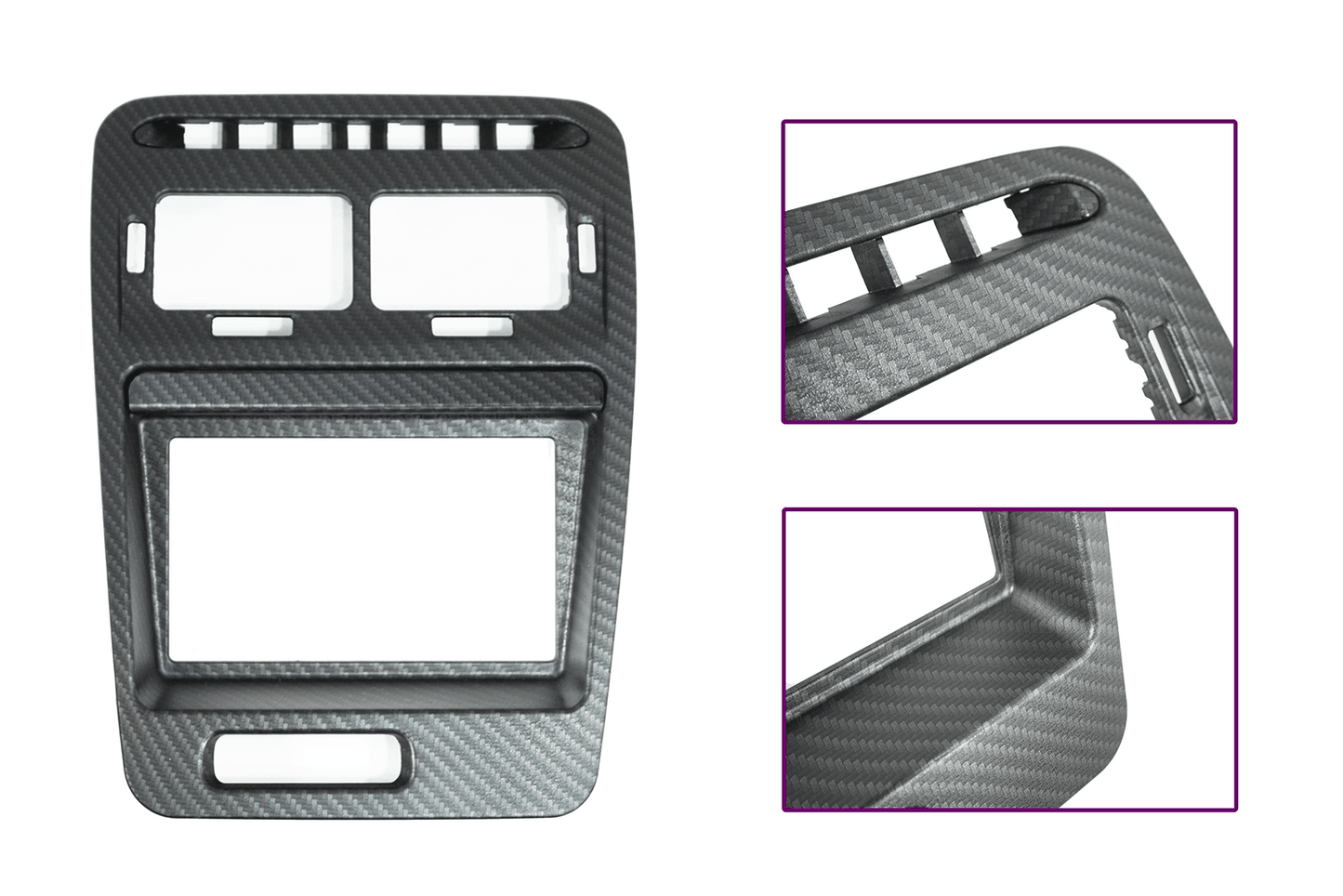 ZSPEC LHD Hydro-Dipped Double-Din Radio Bezel w/Brackets, Nissan Z32 300zx - Howling Moto
