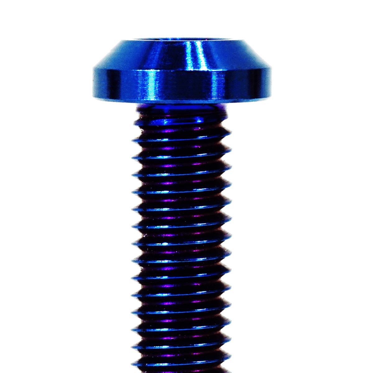 ZSPEC M6-1.0x55mm Dress Up Bolt® Fastener, Angled Head, Titanium Grade-5, Per Each - Howling Moto
