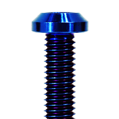 ZSPEC M6-1.0x24mm Dress Up Bolt® Fastener, Angled Head, Titanium Grade-5, Per Each - Howling Moto