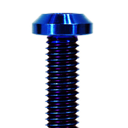 ZSPEC M5-0.8x35mm Dress Up Bolt® Fastener, Angled Head, Titanium Grade-5, Per Each - Howling Moto