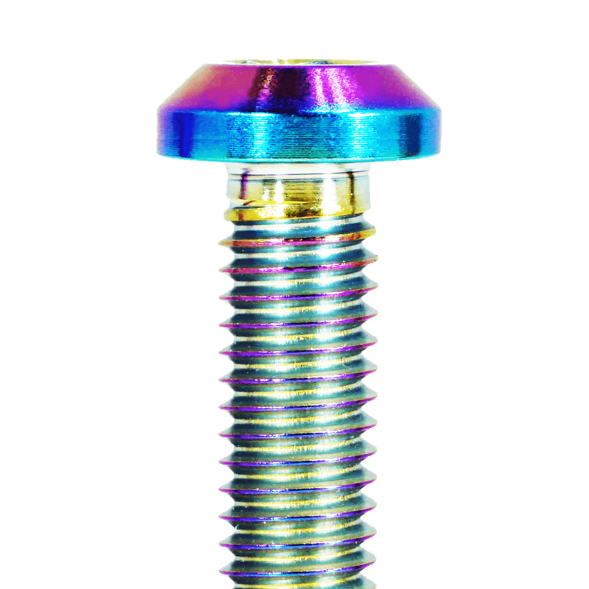 ZSPEC M8-1.25x40mm Dress Up Bolt® Fastener, Angled Head, Titanium Grade-5, Per Each - Howling Moto
