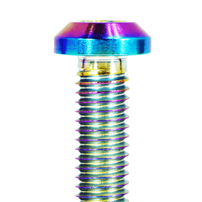 ZSPEC M8-1.25x40mm Dress Up Bolt® Fastener, Angled Head, Titanium Grade-5, Per Each - Howling Moto