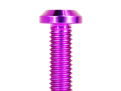 ZSPEC M8-1.25x35mm Dress Up Bolt® Fastener, Angled Head, Titanium Grade-5, Per Each - Howling Moto