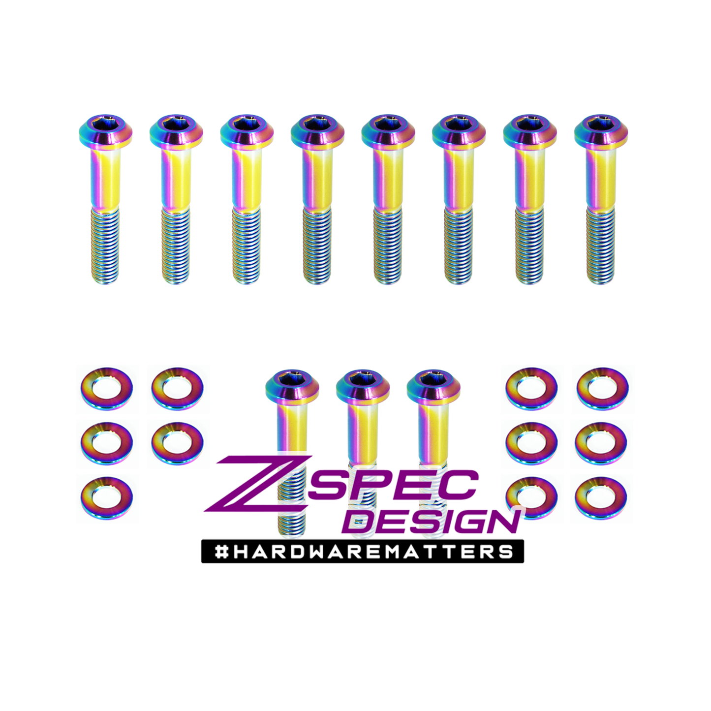 ZSPEC Throttle Bodies & Linkage Fasteners for '90-96 Nissan Z32 300zx, Grade-5 Titanium - Howling Moto