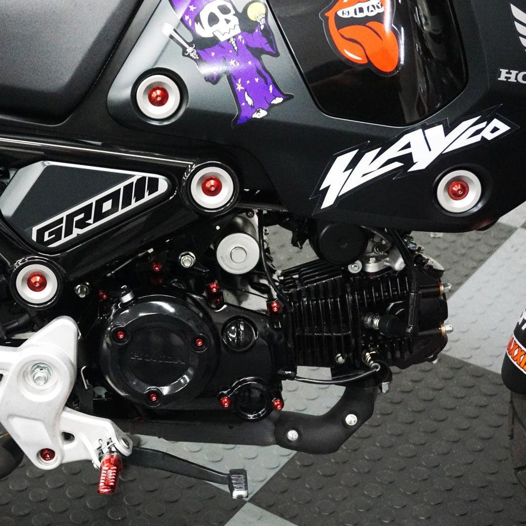ZSPEC Dress-Up Bolts® Hardware Kit for the 2021+ Honda Grom Platform, Titanium - Howling Moto