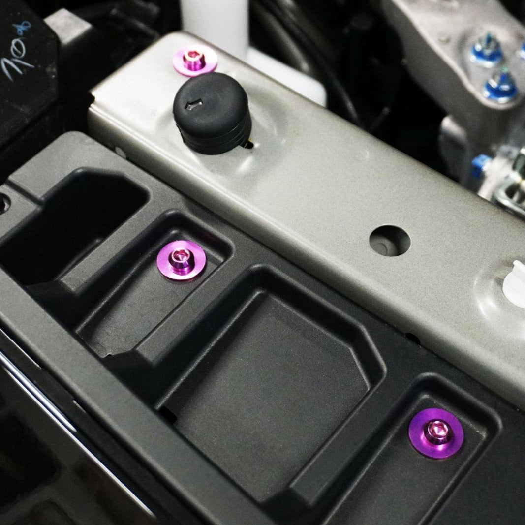 ZSPEC Stage-3 Dress Up Bolts® Fastener Kit for '23+ Mitsubishi Mirage, Titanium - Howling Moto