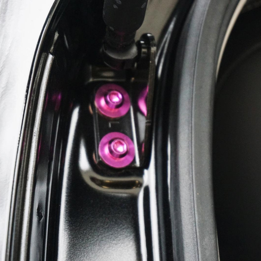 ZSPEC "Door Jams & Trunk-Area" Dress Up Bolts® Fastener Kit for '23+ Mitsubishi Mirage, Titanium - Howling Moto