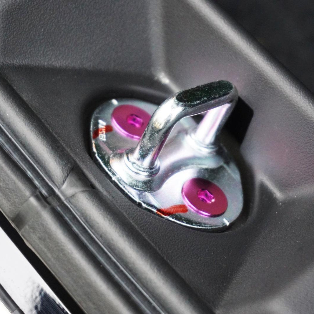 ZSPEC "Door Jams & Trunk-Area" Dress Up Bolts® Fastener Kit for '23+ Mitsubishi Mirage, Titanium - Howling Moto