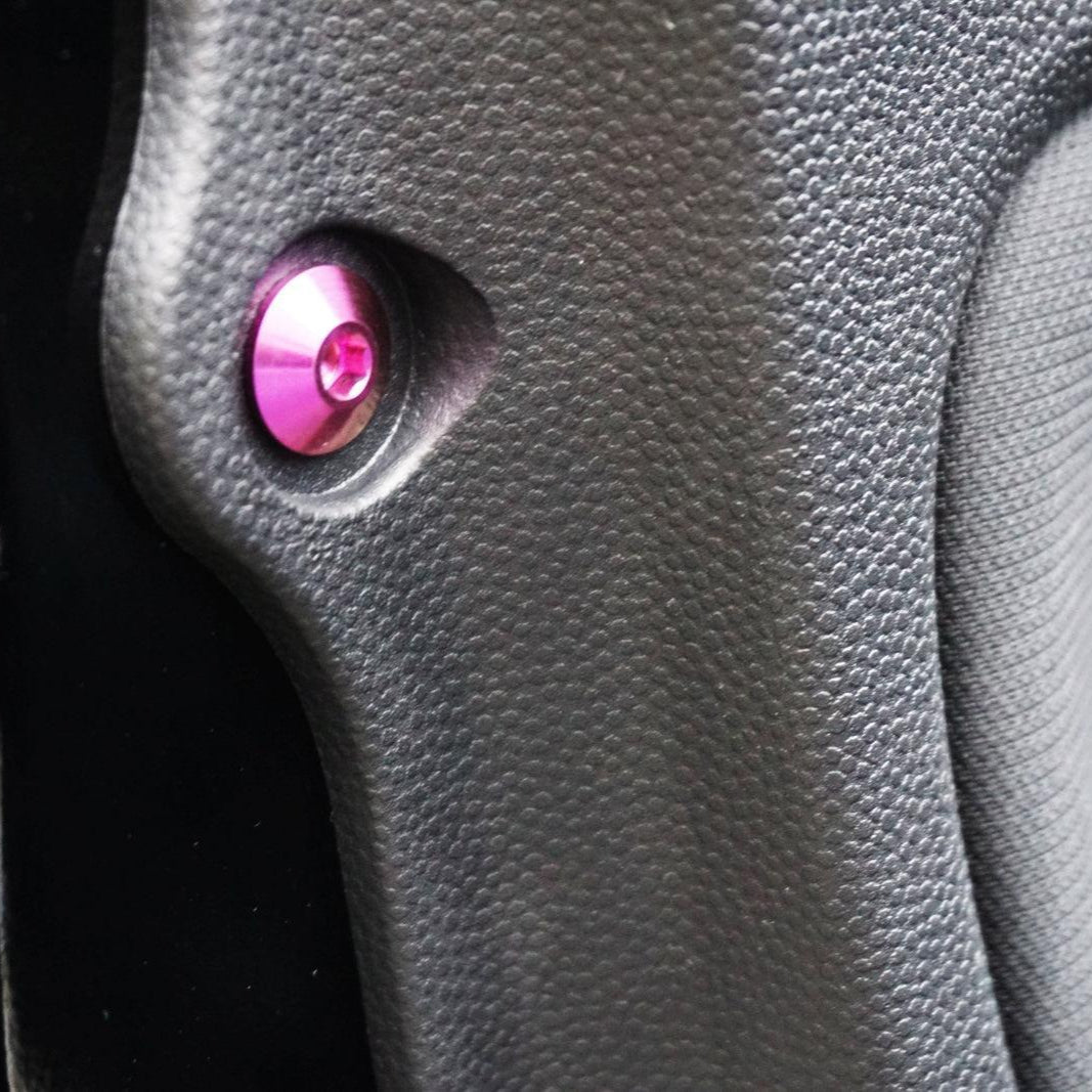 ZSPEC "Door Jams & Trunk-Area" Dress Up Bolts® Fastener Kit for '23+ Mitsubishi Mirage, Titanium - Howling Moto