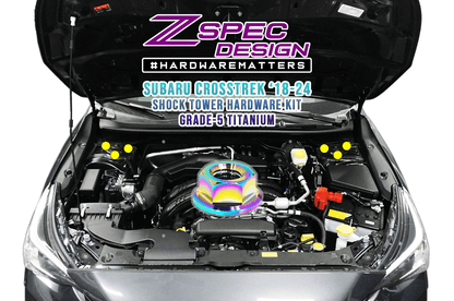 ZSPEC Front Struts Fastener Kit for '18-24 Subaru CrossTrek, Titanium Grade-5, Six Nuts - Howling Moto