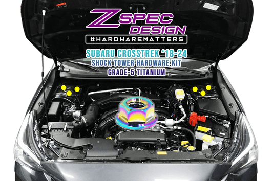 ZSPEC Front Struts Fastener Kit for '18-24 Subaru CrossTrek, Titanium Grade-5, Six Nuts - Howling Moto