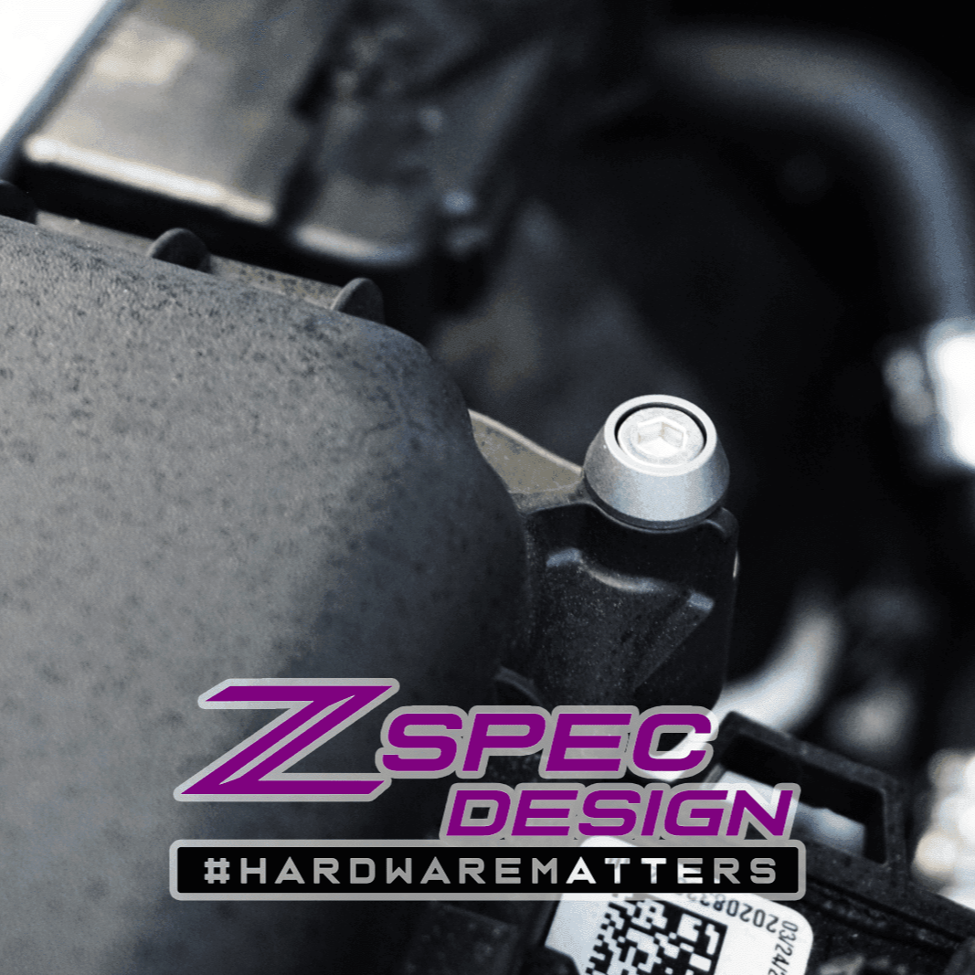 ZSPEC Stage-3 Dress Up Bolts® Fastener Kit for '21+ Ford Bronco 2.7L, Stainless-Billet - Howling Moto