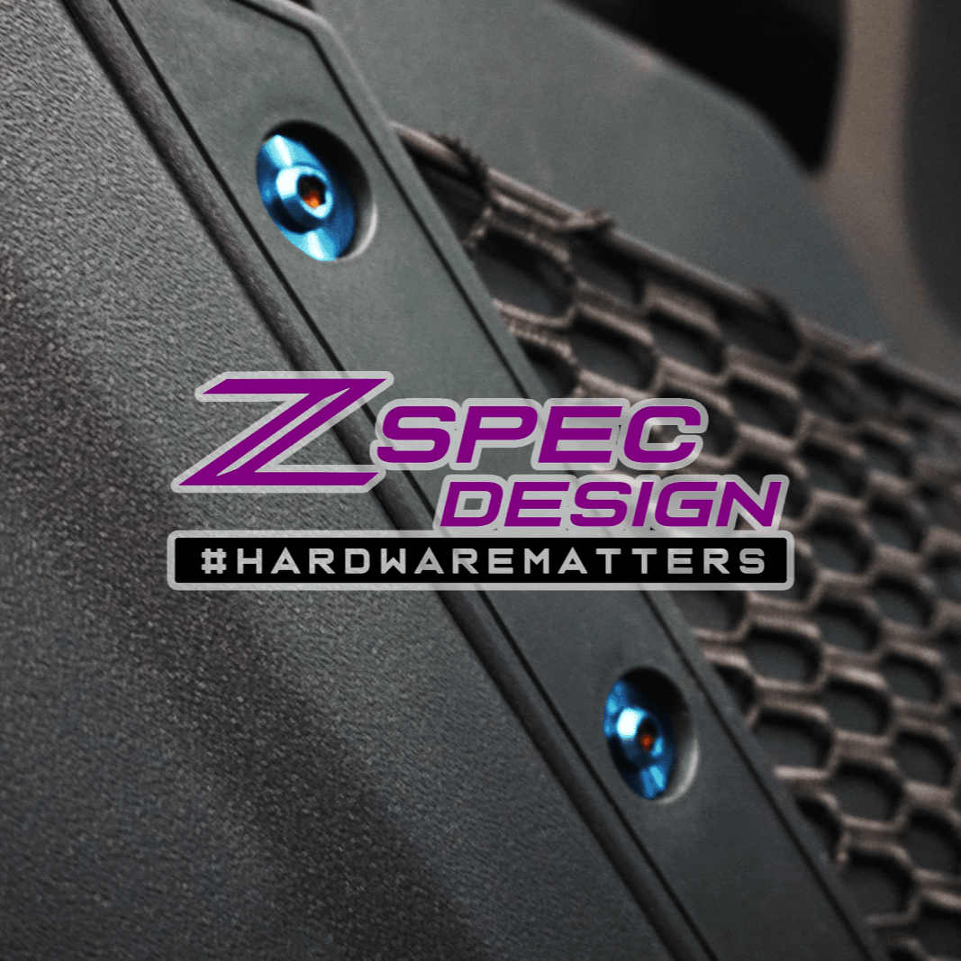 ZSPEC Stage-3 Dress Up Bolts® Fastener Kit for 21+ Ford Bronco 2.7L, Titanium & Billet - Howling Moto