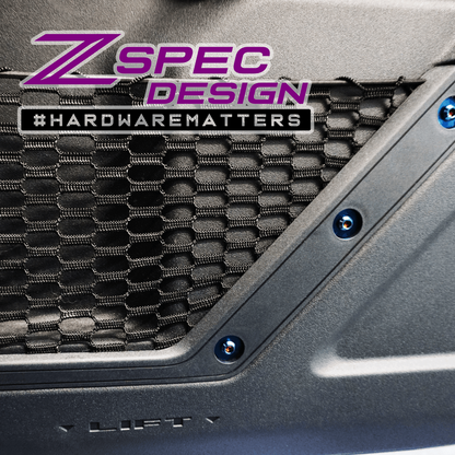 ZSPEC Interior Dress Up Bolts® Fastener Kit for 21+ Ford Bronco 2.7L, Titanium & Billet - Howling Moto