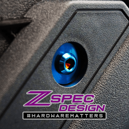 ZSPEC Interior Dress Up Bolts® Fastener Kit for 21+ Ford Bronco 2.7L, Titanium & Billet - Howling Moto