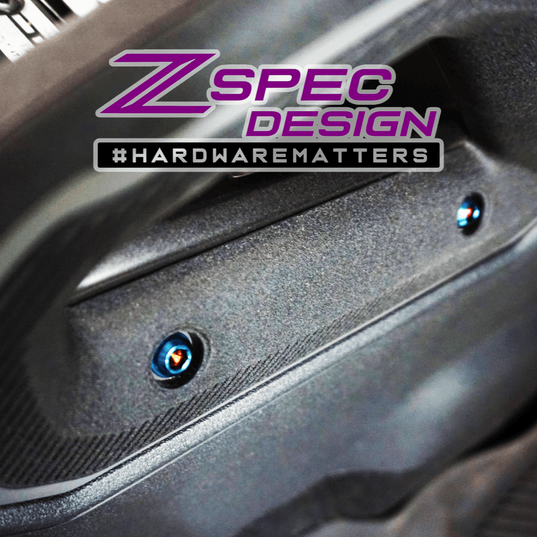 ZSPEC Stage-3 Dress Up Bolts® Fastener Kit for 21+ Ford Bronco 2.7L, Titanium & Billet - Howling Moto