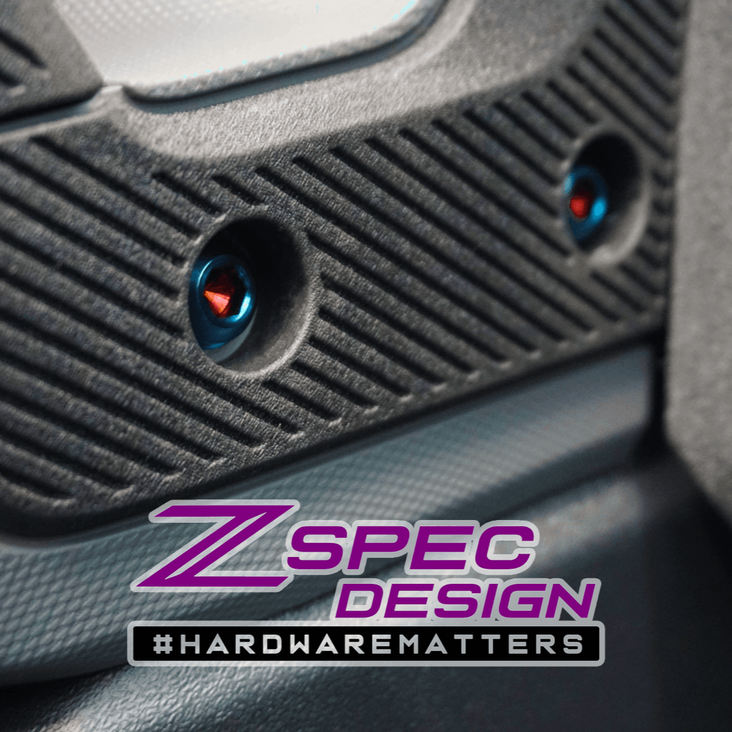 ZSPEC Interior Dress Up Bolts® Fastener Kit for 21+ Ford Bronco 2.7L, Titanium & Billet - Howling Moto