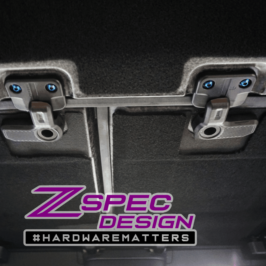 ZSPEC Interior Dress Up Bolts® Fastener Kit for 21+ Ford Bronco 2.7L, Titanium & Billet - Howling Moto