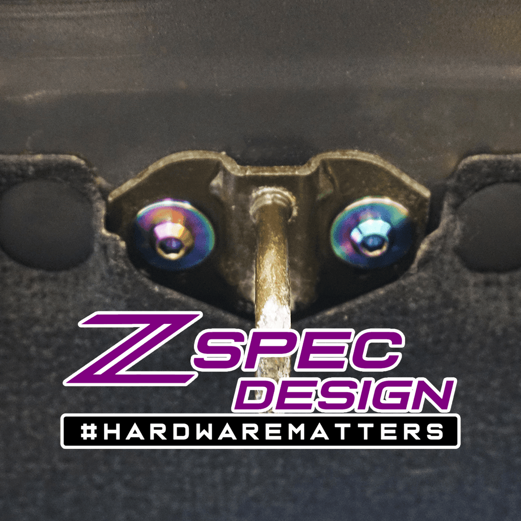 ZSPEC Dress Up Bolts® Hatch-Striker Fastener Kit for Nissan 240SX S13 (& Silvia), Titanium - Howling Moto