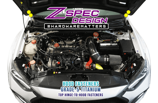 ZSPEC Hood Dress Up Bolts® Fastener Kit for '17+ Hyundai Elantra, Titanium - Howling Moto