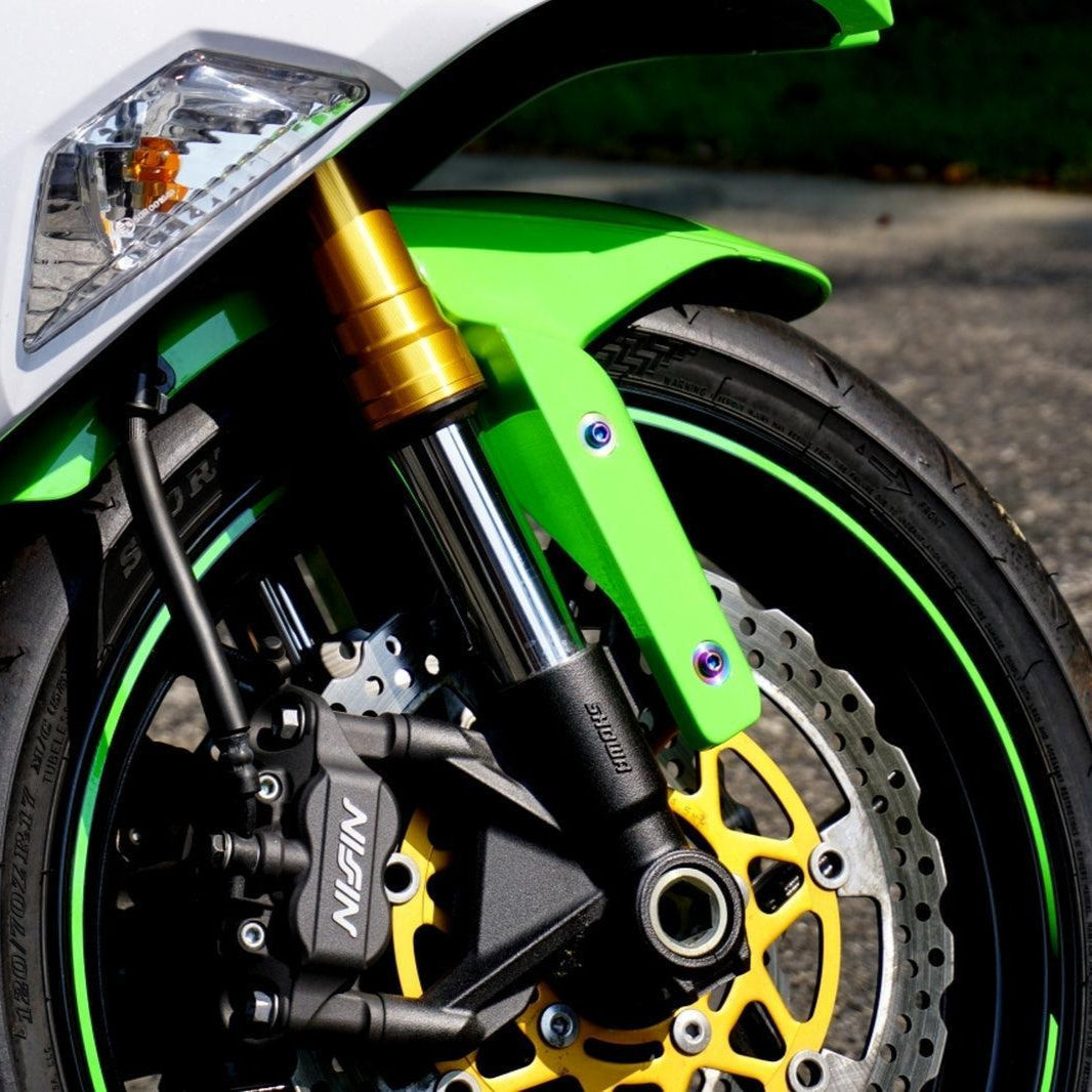 ZSPEC Titanium Dress Up Bolts® Fastener Kit for the Kawasaki Ninja 636 ZX6R - Howling Moto