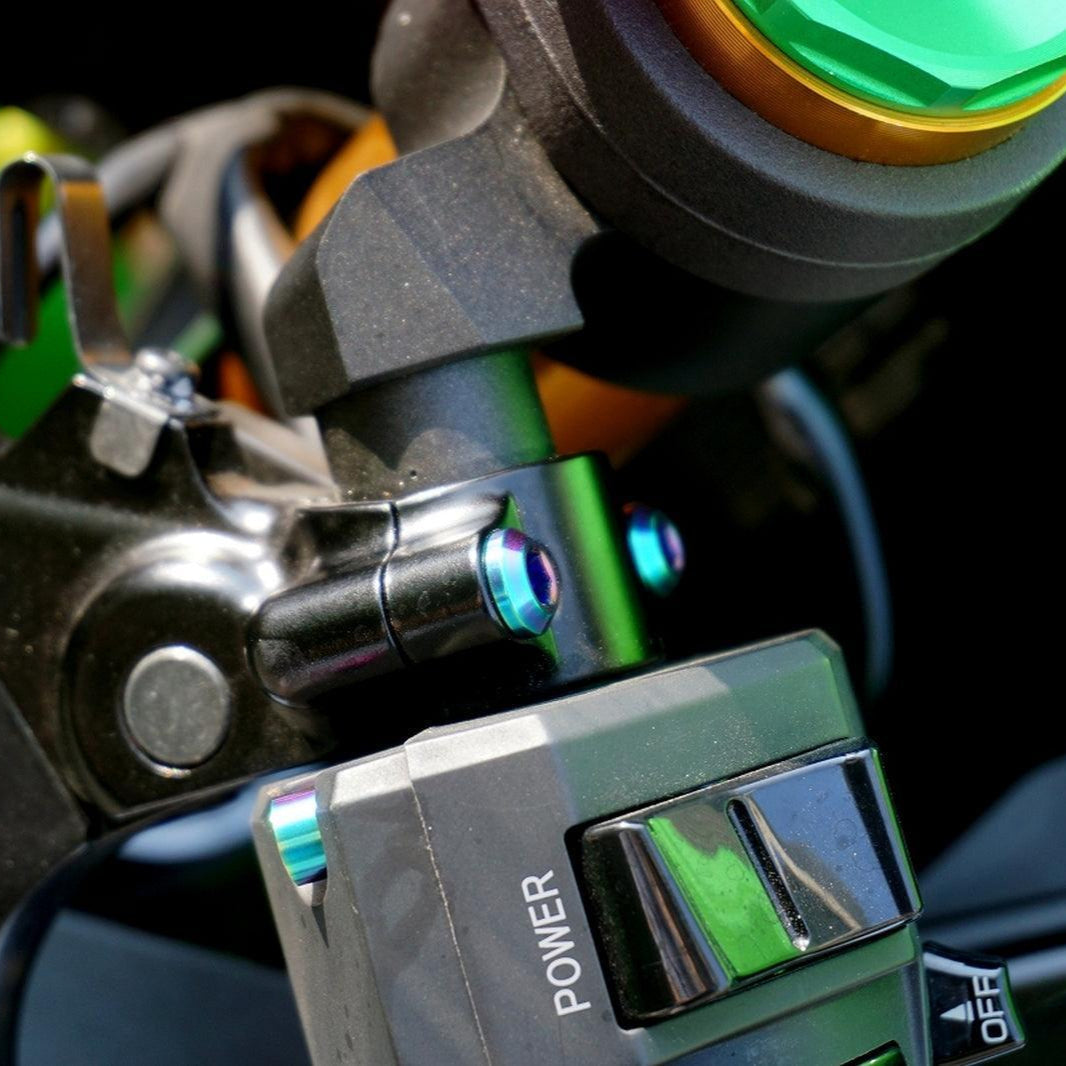 ZSPEC Titanium Fasteners for the Kawasaki Ninja 636 ZX6R Brake-Lever Brackets - Howling Moto