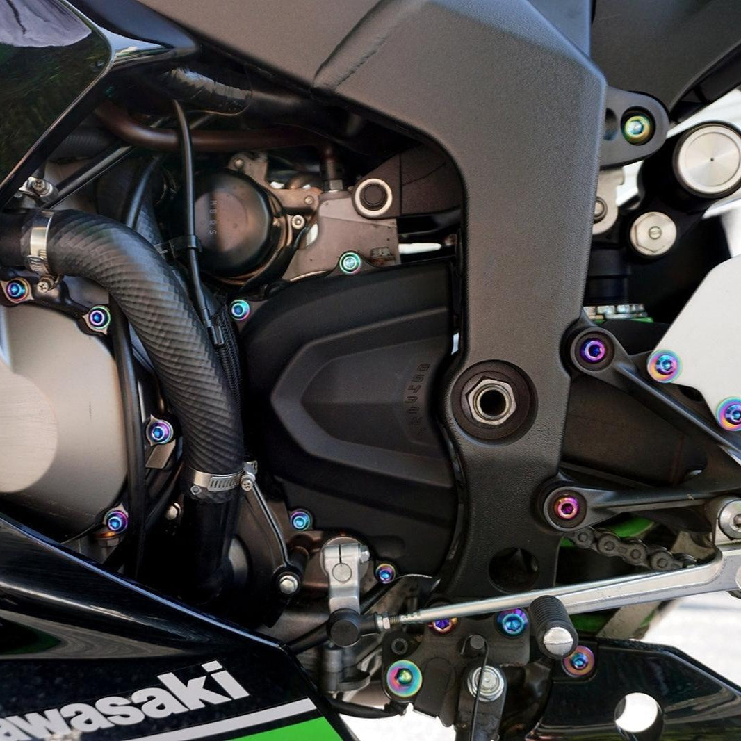 ZSPEC Titanium Dress Up Bolts® Fastener Kit for the Kawasaki Ninja 636 ZX6R - Howling Moto