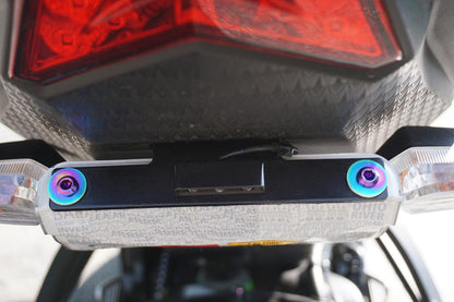 ZSPEC Titanium Fastener Kit for the Kawasaki Ninja 636 ZX6R Rear License Plate - Howling Moto