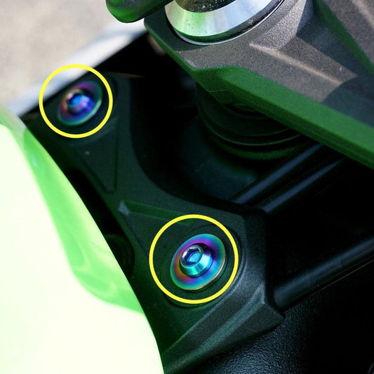 ZSPEC Titanium Fasteners for the Kawasaki Ninja 636 ZX6R Fuel/Gas Tank - Howling Moto