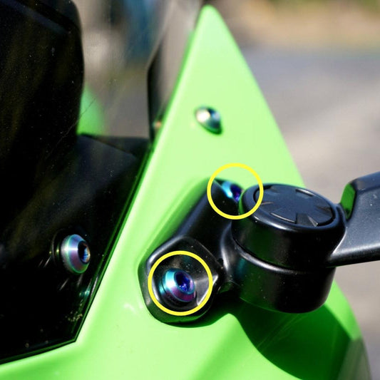 ZSPEC Titanium Fastener Kit for the Kawasaki Ninja 636 ZX6R Mirrors - Howling Moto